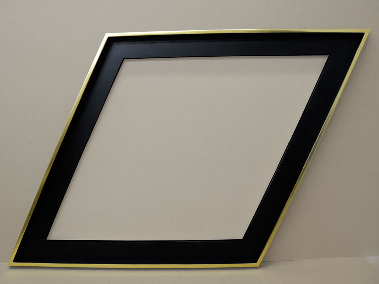 yellow genuine gold leaf custom picture frame