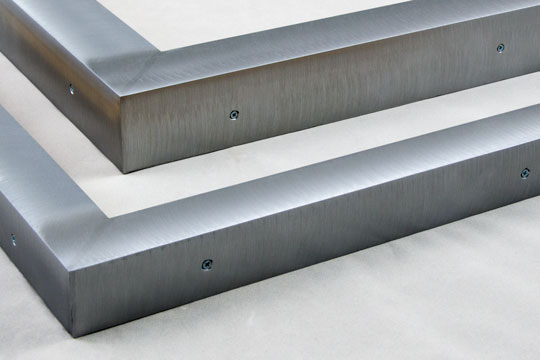 angle welded aluminum picture frames