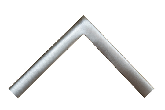 Brushed satin welded steel picture frame