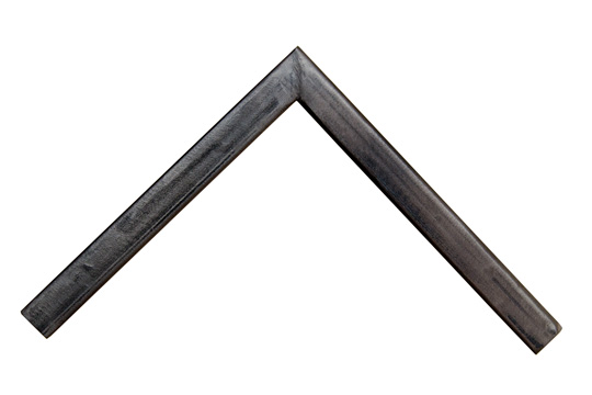 pitted slate color welded steel picture frame
