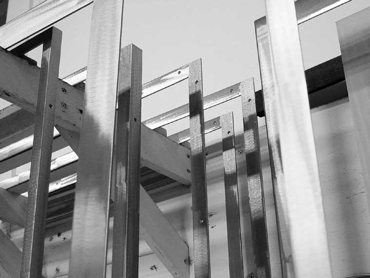 satin finish welded steel picture frame