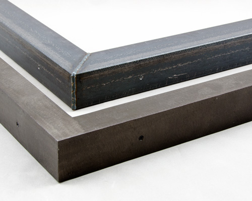 welded-angle-iron-raw-steel-custom-picture-frames angle raw steel custom welded steel picture frames